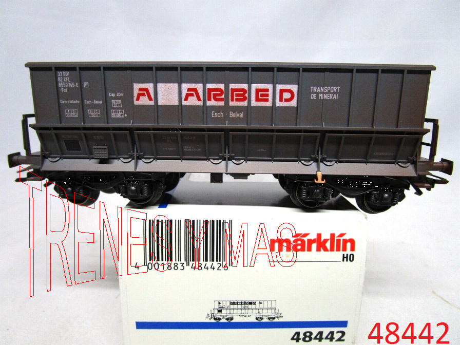 2 Wagons Märklin 48442 CFL Erzwagen ARBED - Neufs Sous Blister