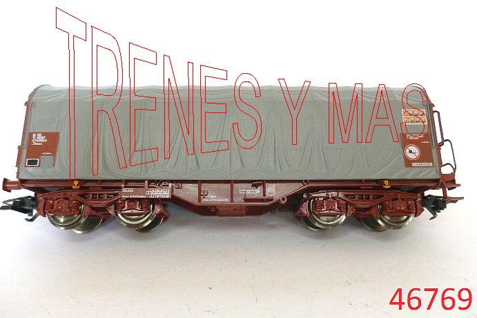 ROCO wagon bâché court gris RENFE 46769 NEUF • EUR 40,00